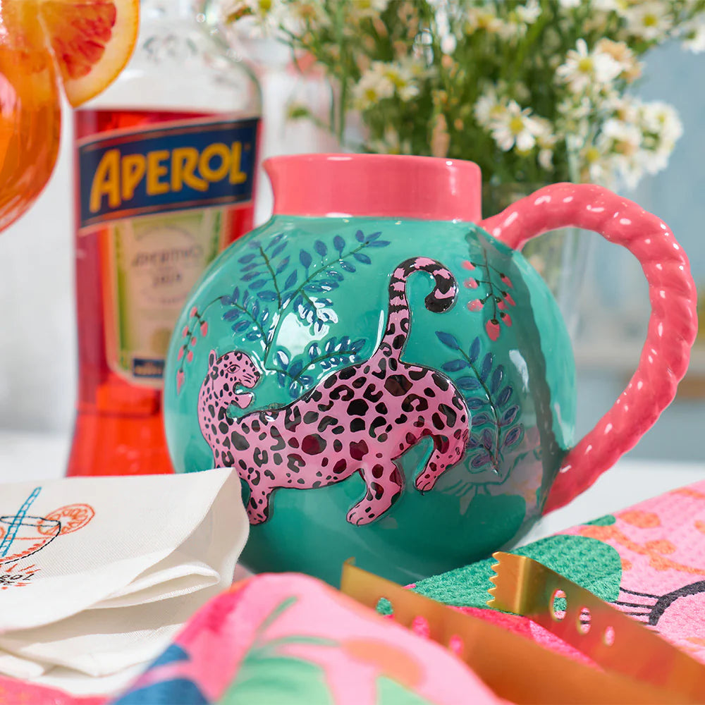 Cheetah  Ceramic Jug