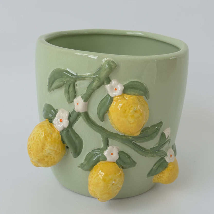 Citron Ceramic Pot