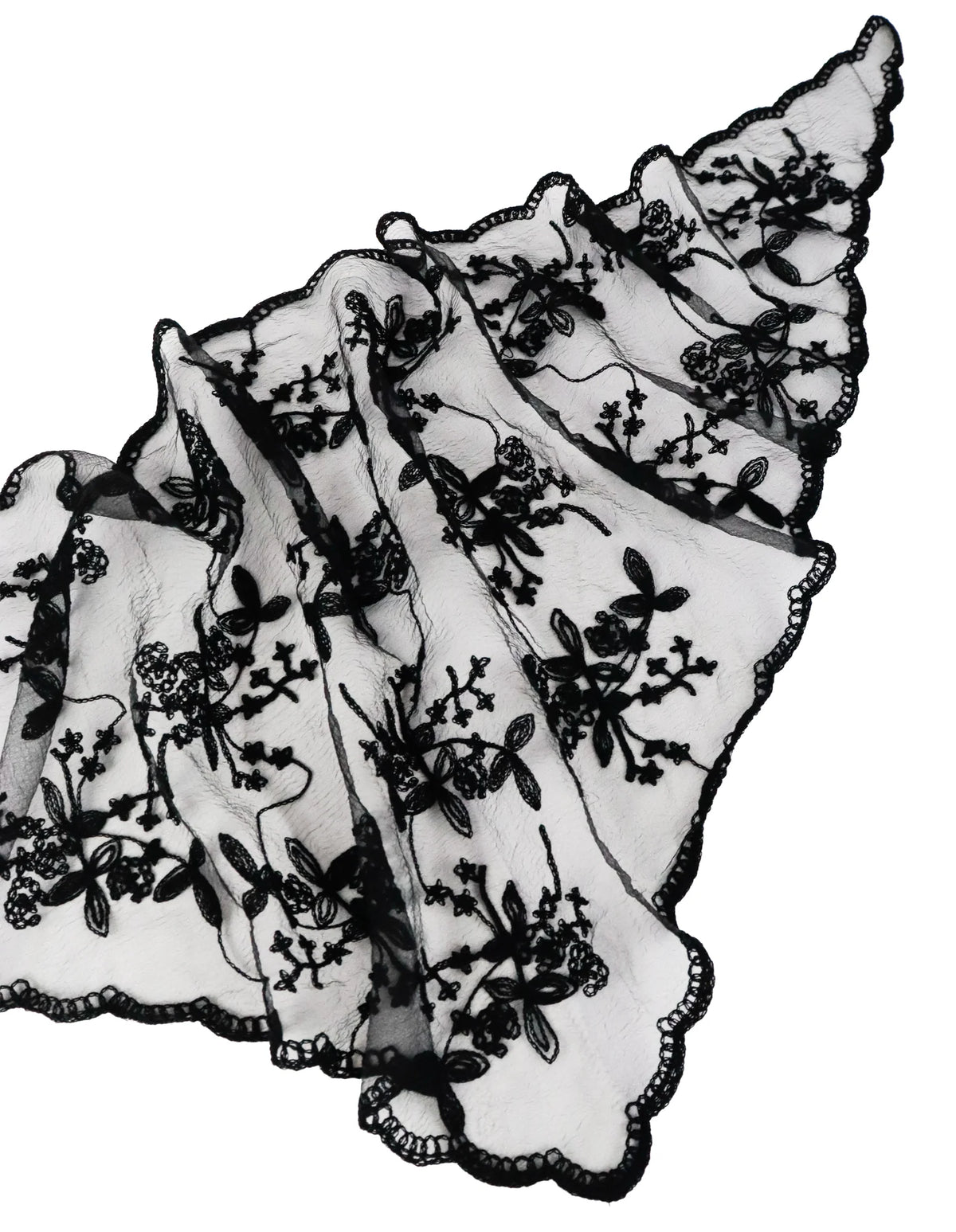 Citta Lace Headscarf - Black