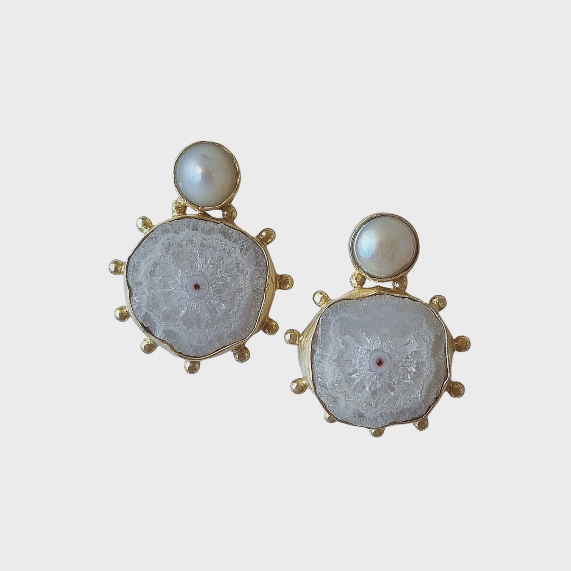 Cressida Natural Stone Earrings