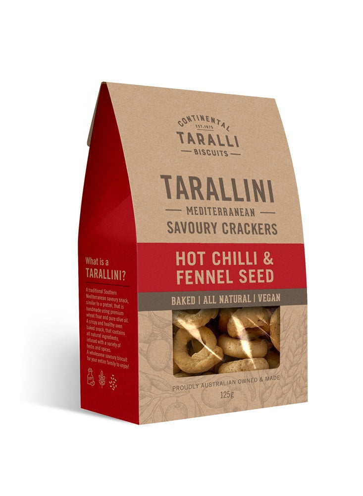 Hot Chilli & Fennel Seed Savoury Crackers