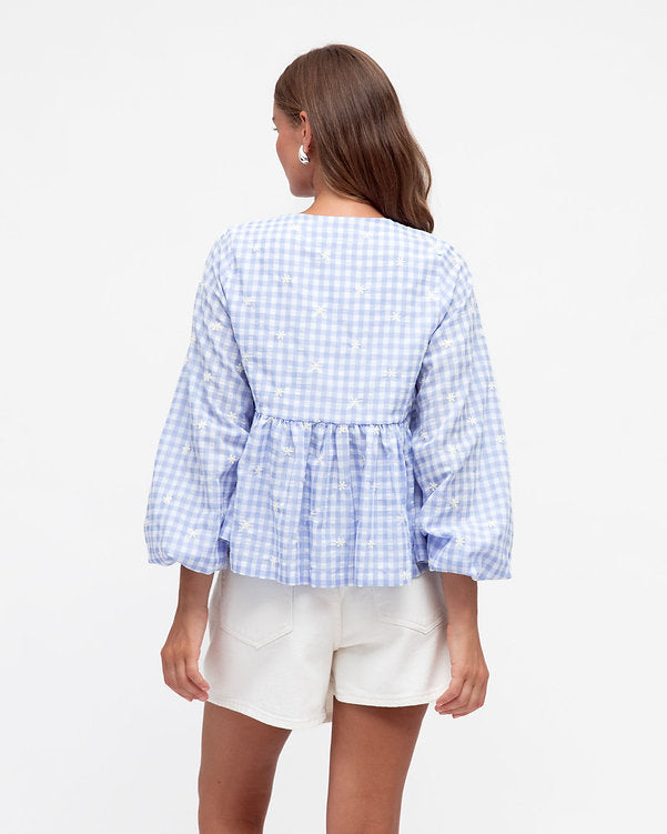 Daisy Tie Front Blouse