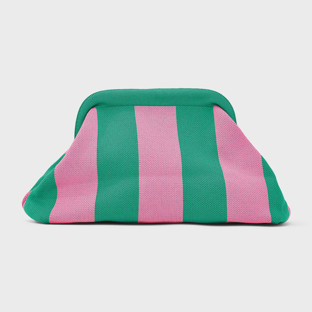Dumpling Clutch - Pink/Green