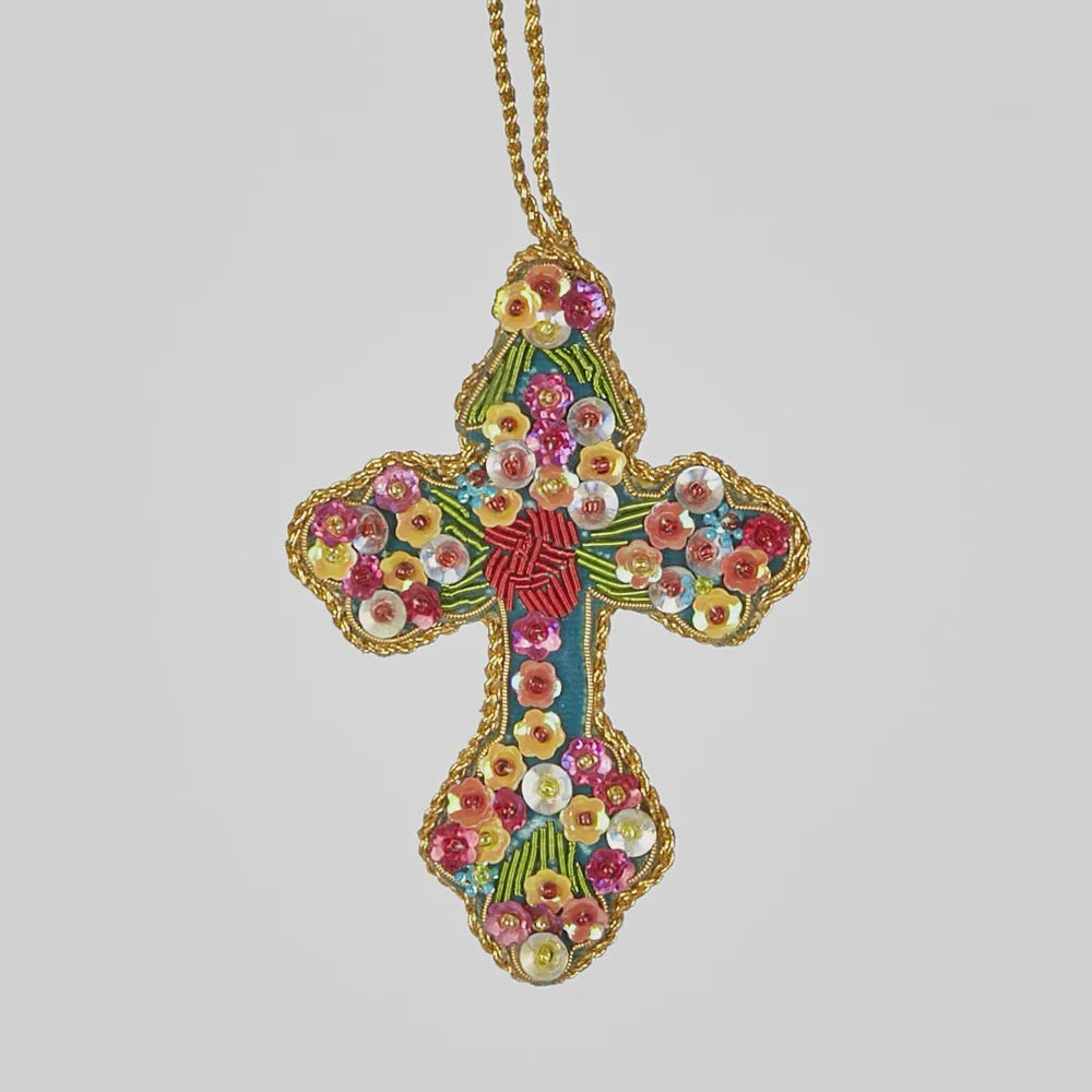 Flora Cross Hanging Decoration