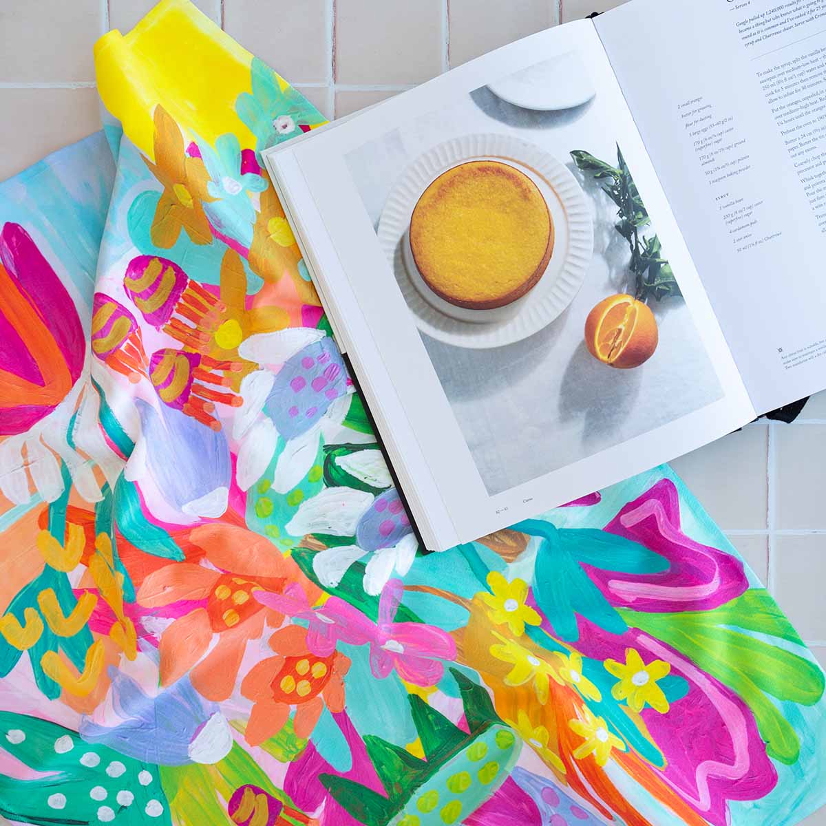 RO x Steph Chapman Flower Joy Microfibre Towel