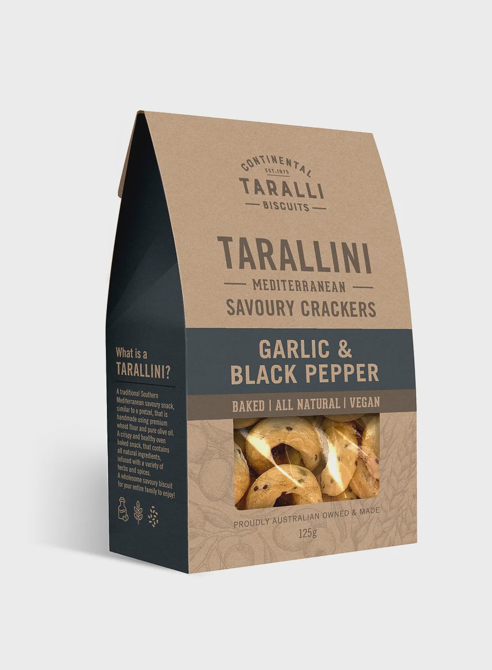 Garlic & Black Pepper Savoury Crackers