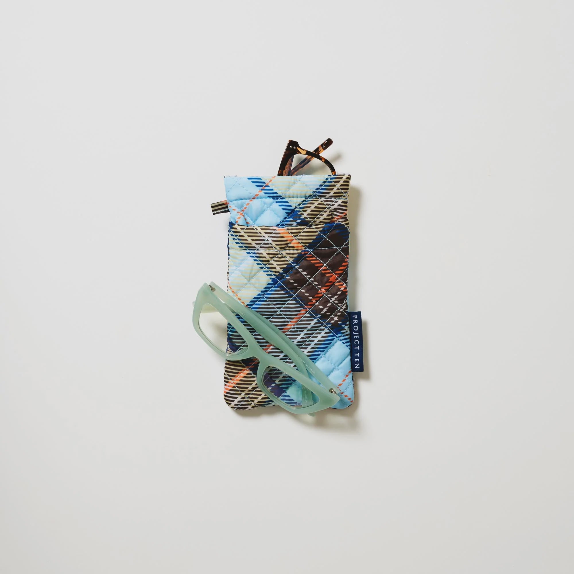 Double Glasses Case - Country Plaid