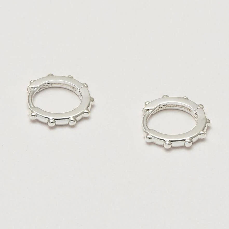 Granulated Huggie Earrings