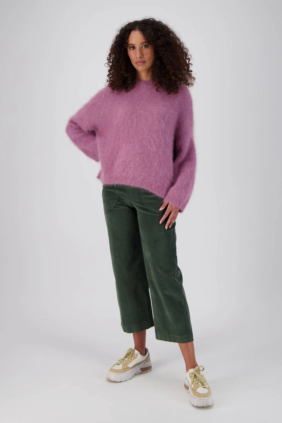 Peggy Pants - Fine Olive Cord