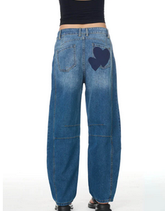 Hearts Denim Pants