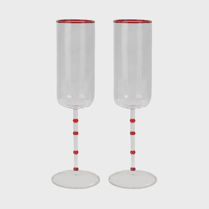 Hudson Flute Glasses - Set of 2