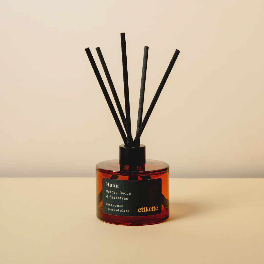 Eco Reed Diffuser - Huon in Spiced Cocoa & Sassafras