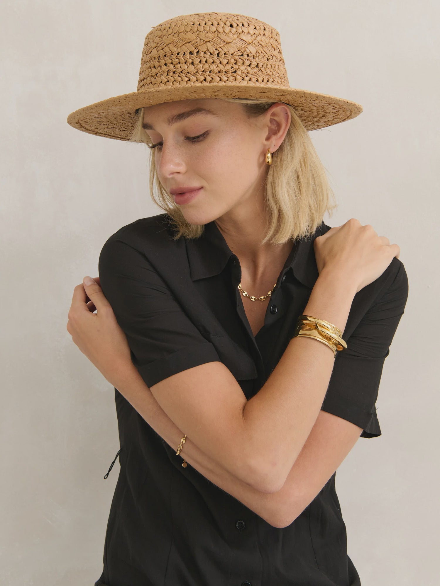 Joyce Straw Hat - Tan