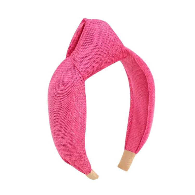 Exaggerated Knot Headband - Pink