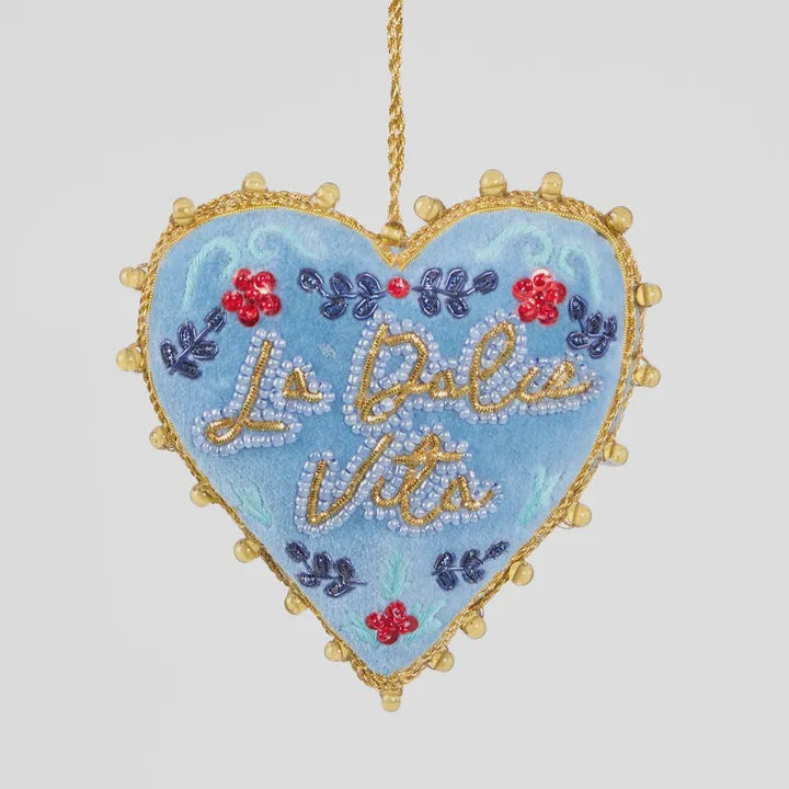 La Dolce Vita Heart Christmas Decoration