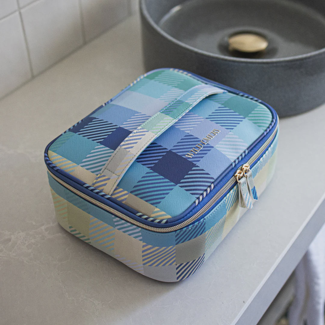 Large Toiletry Bag - Blue