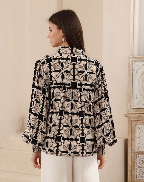 Linocut Blouse