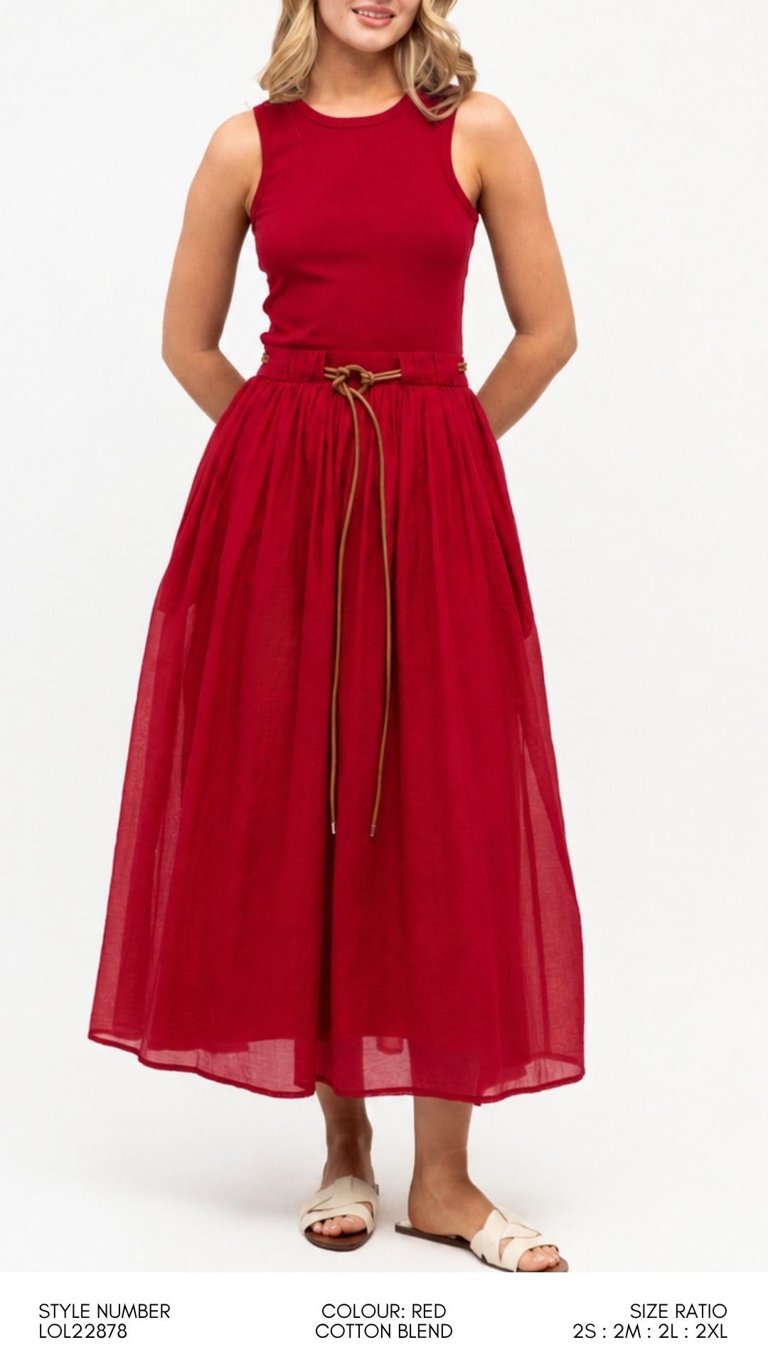 Lyla Maxi Dress - Red