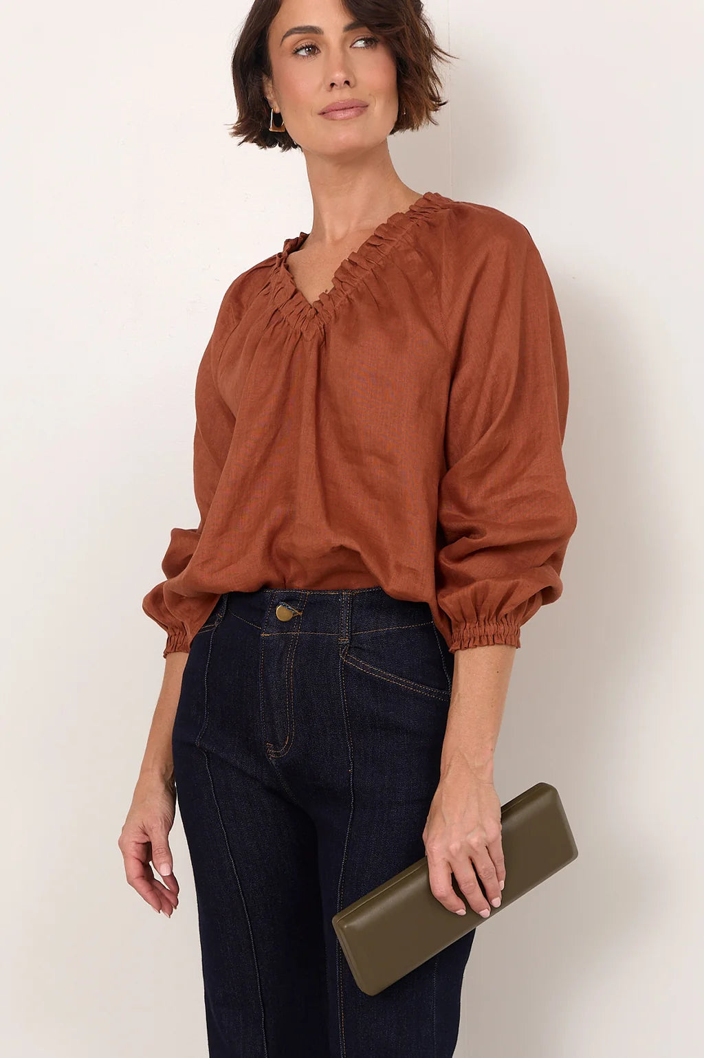 Mali Long Event Clutch - Khaki
