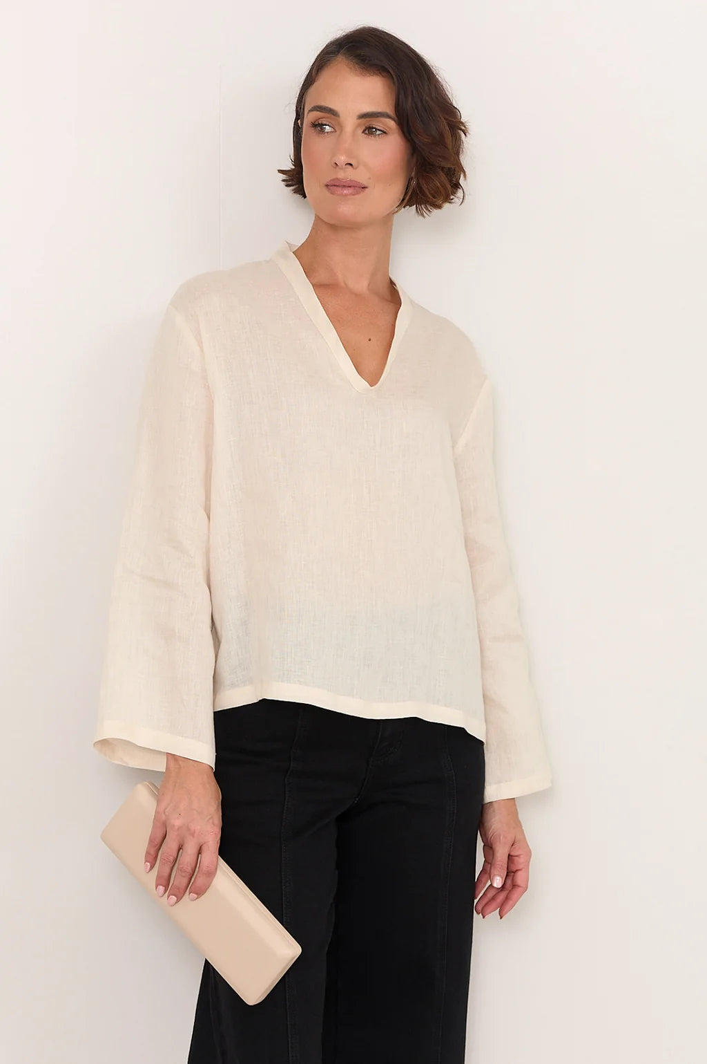 Mali Long Event Clutch - Stone
