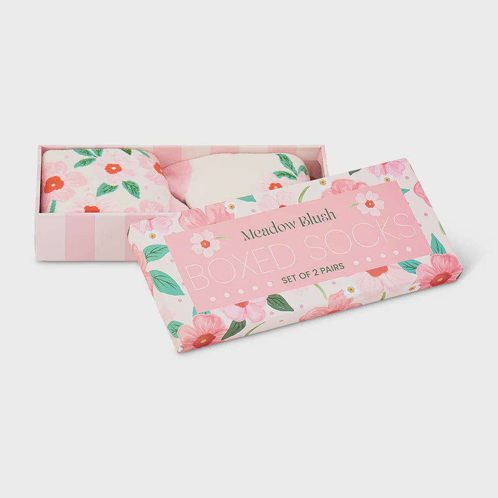 Meadow Blush Boxed Socks