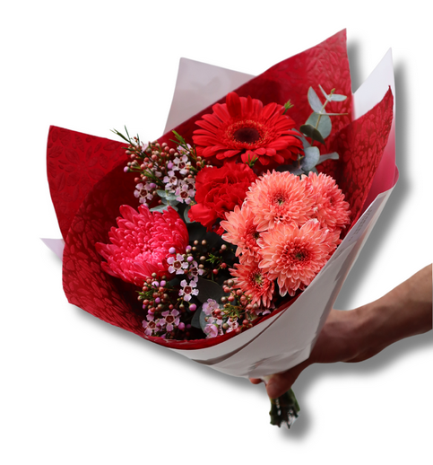 Midi Red Mixed Bouquet
