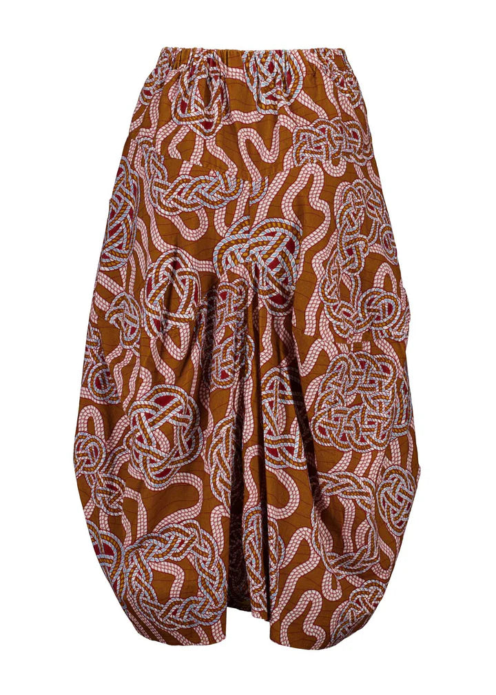 Milwaukee Loveknots Skirt Caramel in Fine Cord