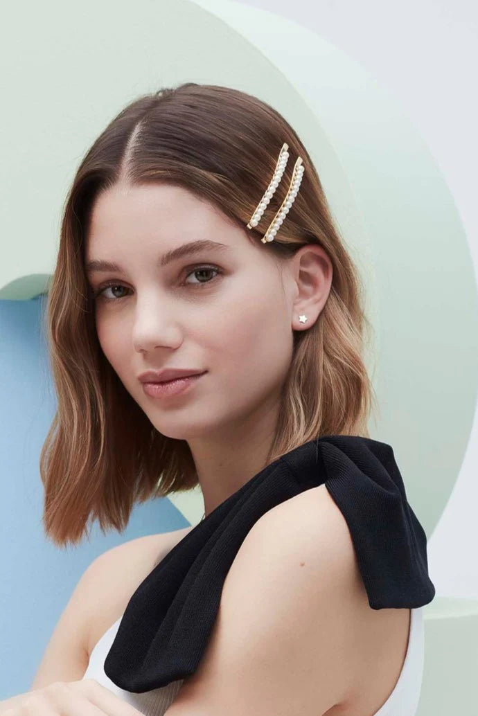 Mixed Moon and Star Earrings - Gold