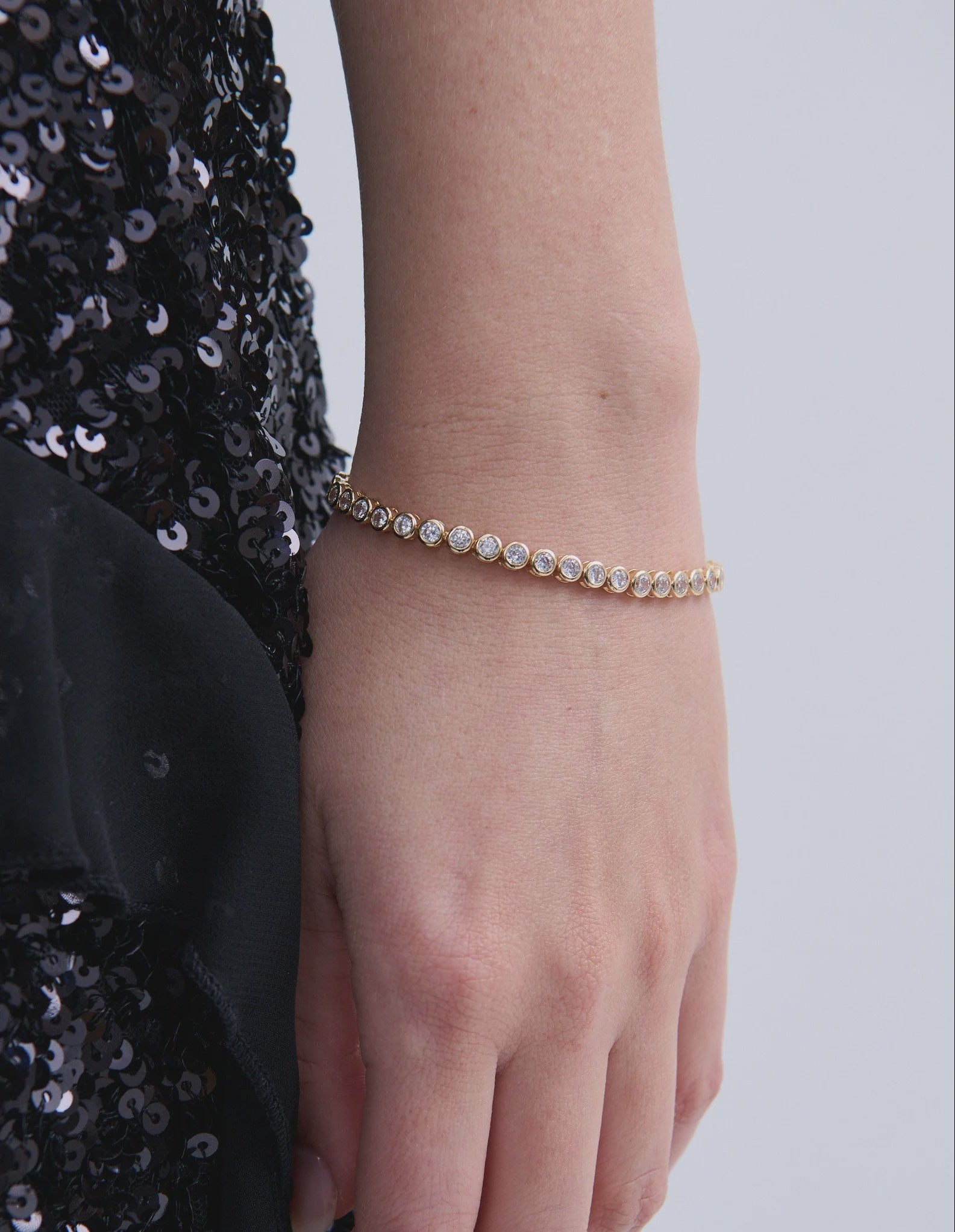 Mona 18K Gold Plated Tennis Bracelet