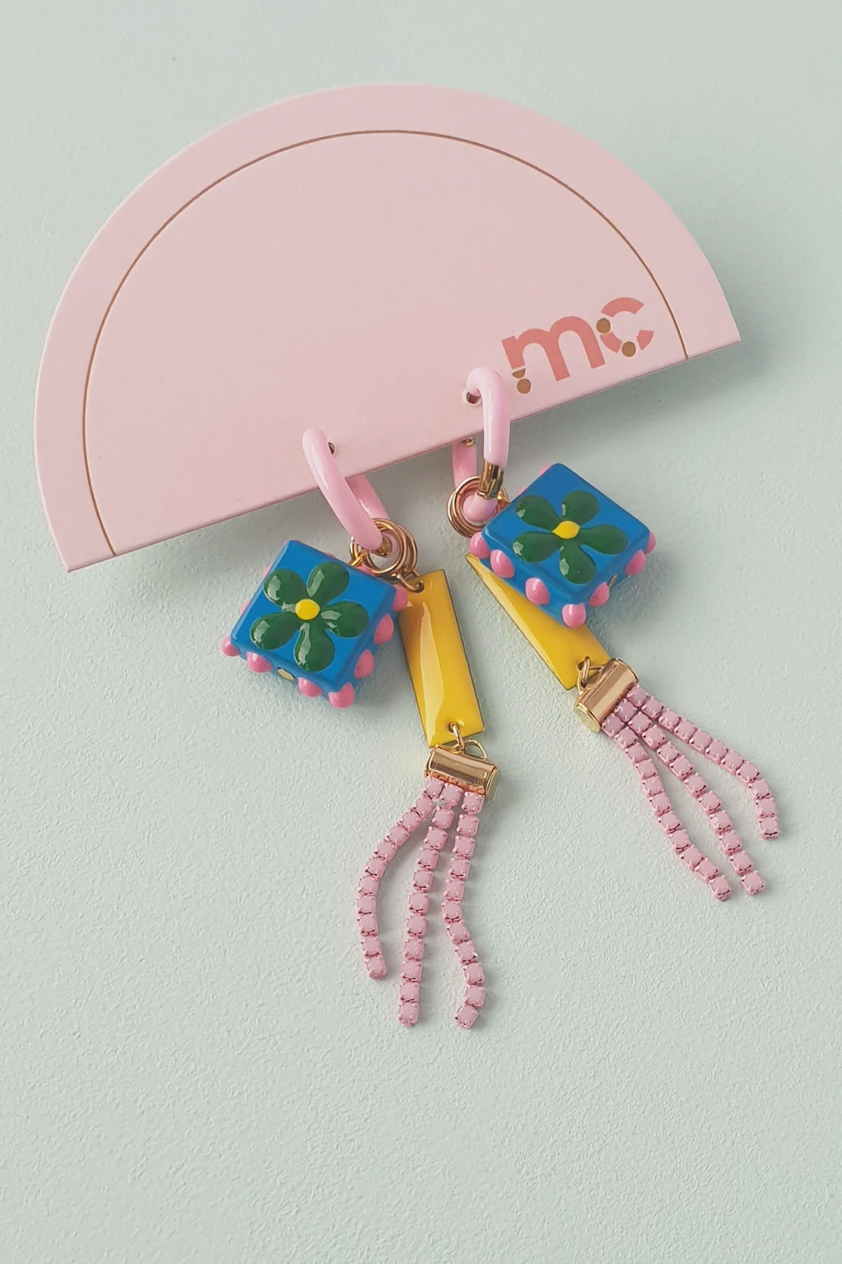 Mosaic Huggies - Pink