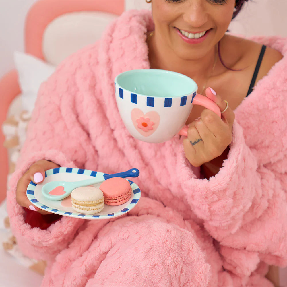 Ceramic Cup of Love Mug & Spoon Set