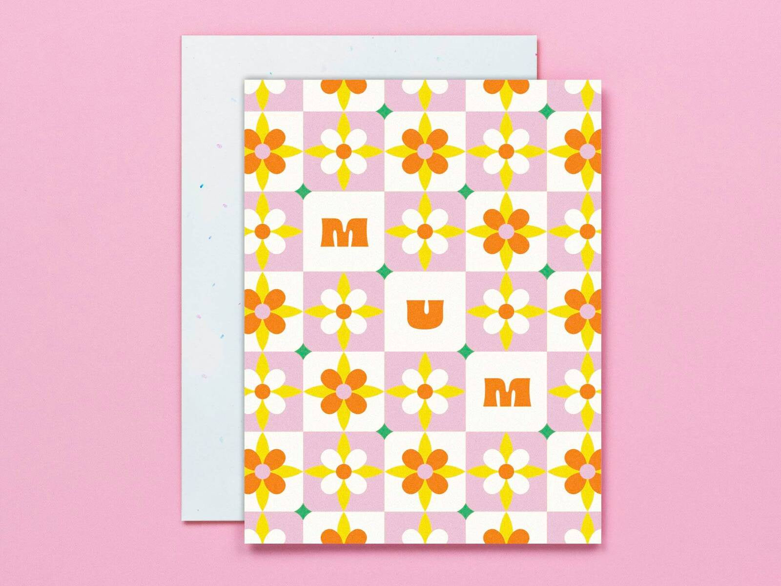 Mum Tiles Mothers Day Greeting Card
