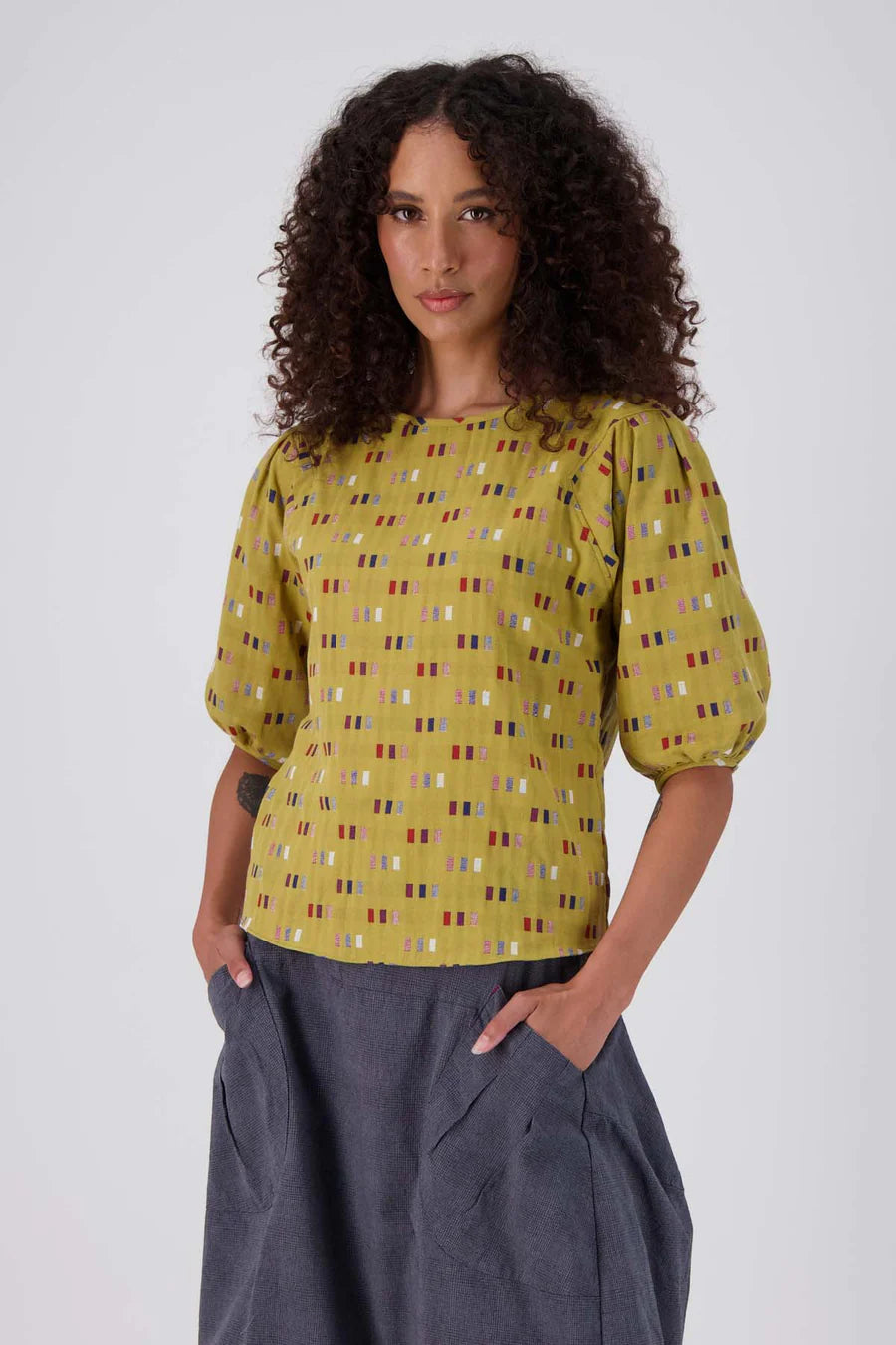 Telegraph Blouse - Mustard