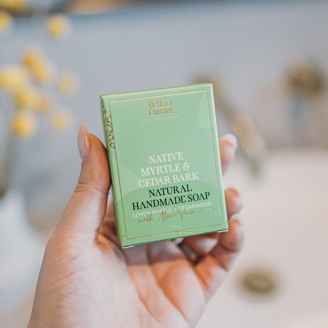 Native Myrtle & Cedar Bark Handmade Soap