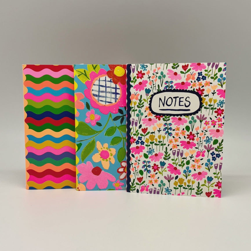 A6 Notebooks Paper Salad Colourful Notebooks - Set of 3
