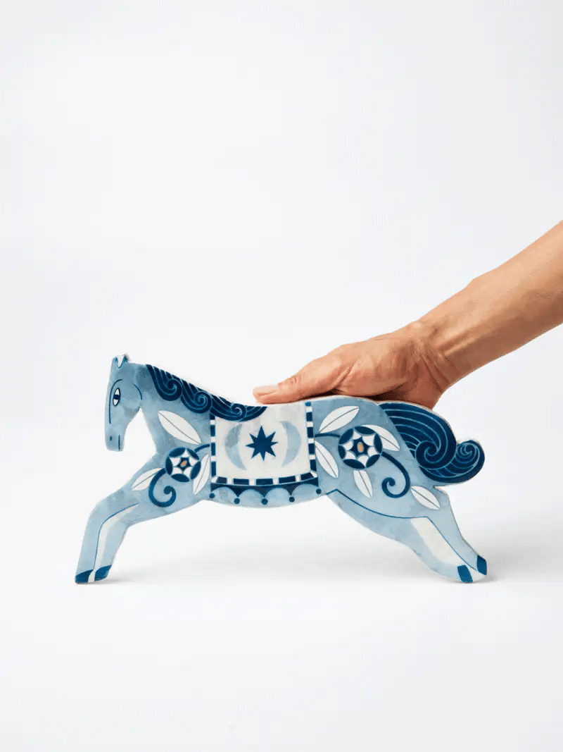 Paloma Blue Horse Wall Art