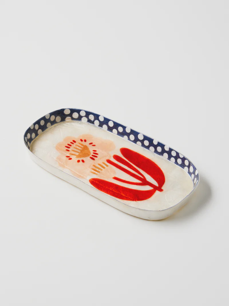 Paradis Pink Flower Tray