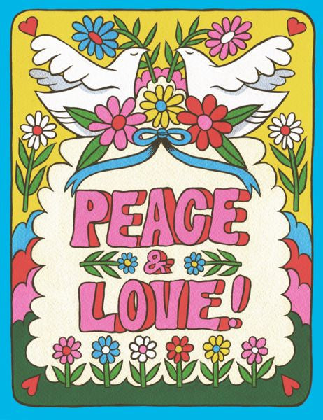 Peace & Love Dove Greeting Card
