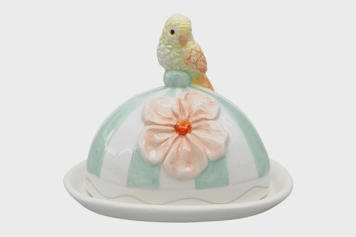 Perdy Parrot Butter Dish 12cm