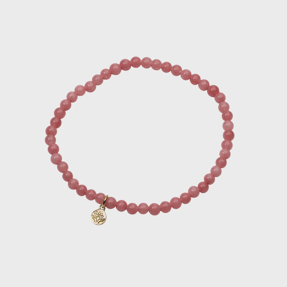 Pink Jade Healing Gem Bracelet