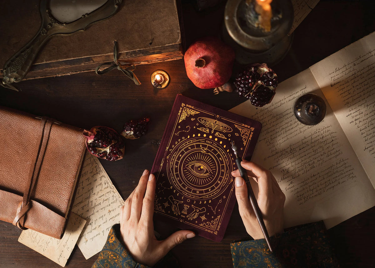 2027 Astrological Planner - Pomegranate Velvet