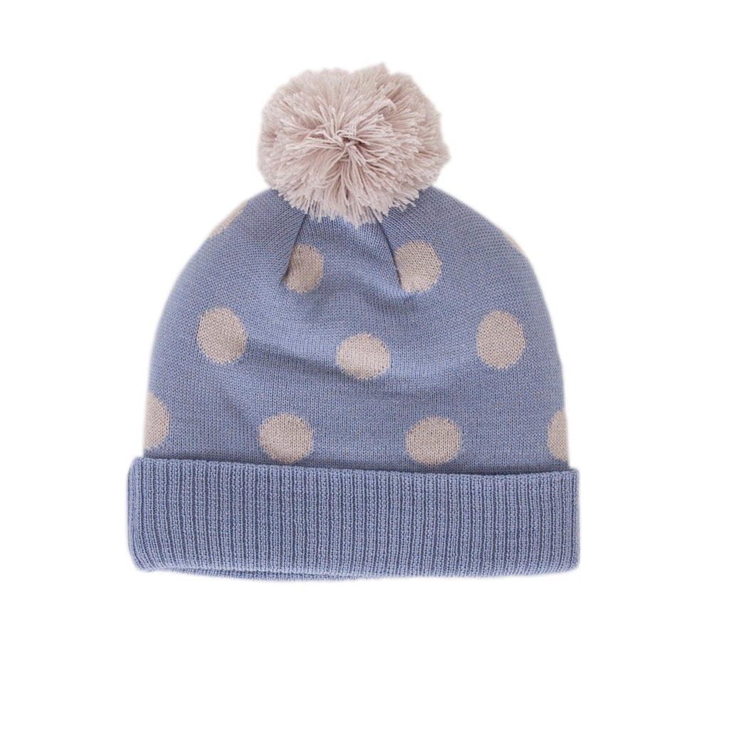 Raindrops Beanie - Blue