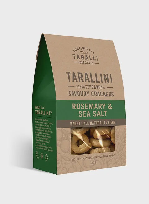 Rosemary & Sea Salt Savoury Crackers