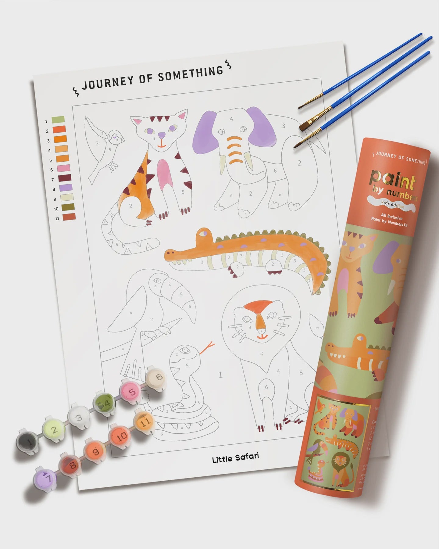 Kids Paint by Numbers - Little Safari