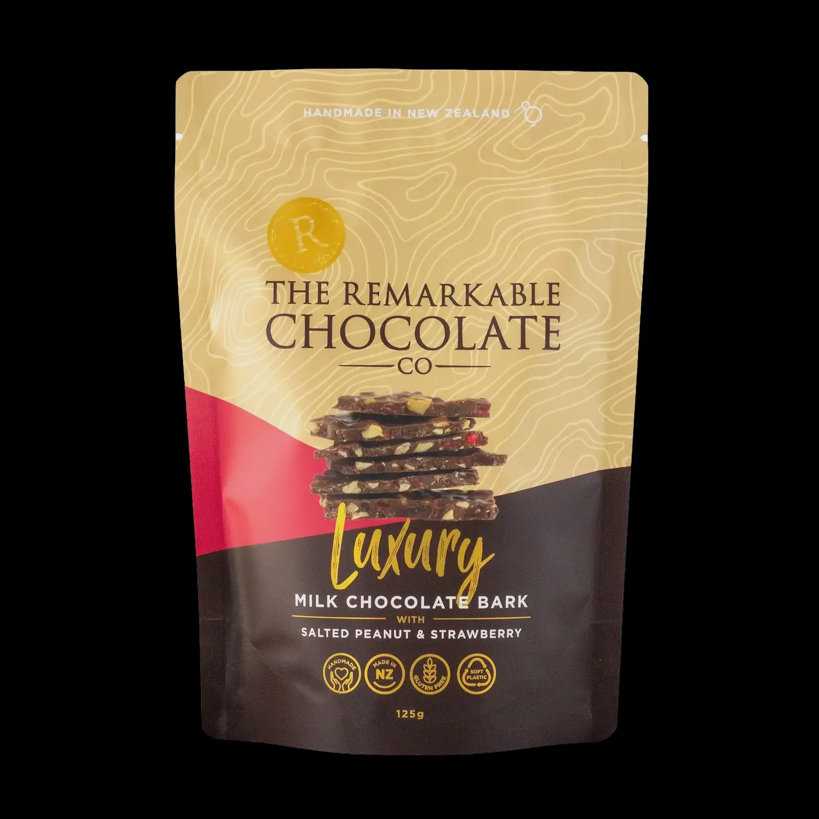 Remarkable Chocolate Bark - Salted Peanut & Strawberry 125g