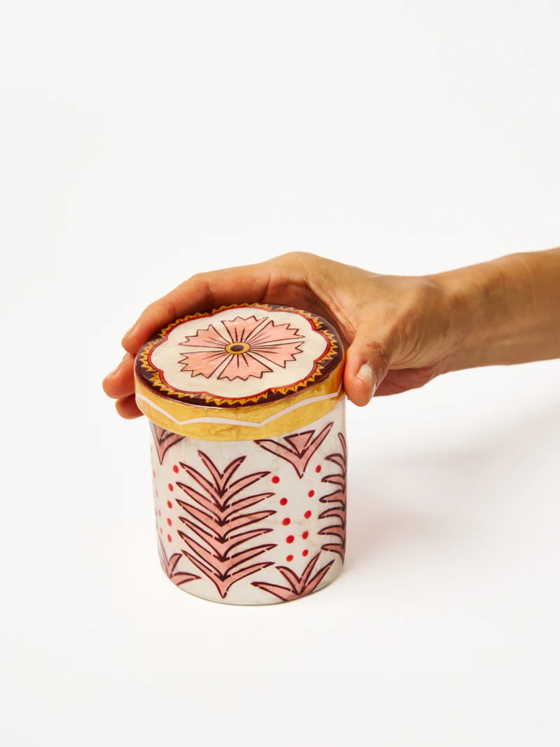 Samira Tall Box - Pink Flower