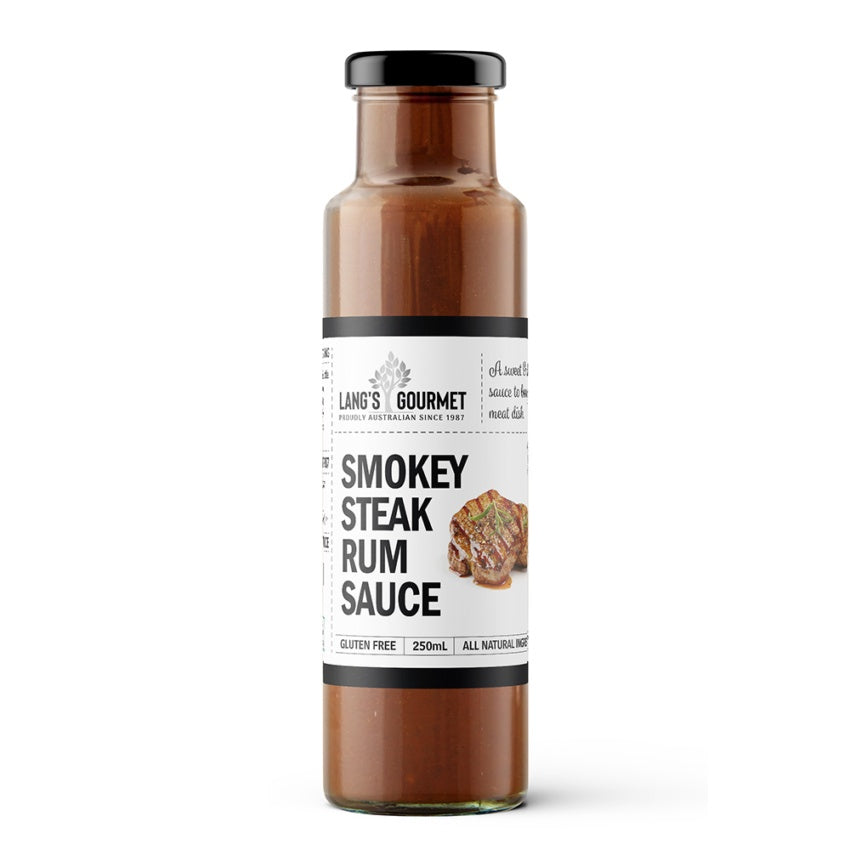 Langs Gourmet Smokey Steak Rum Sauce 250ml