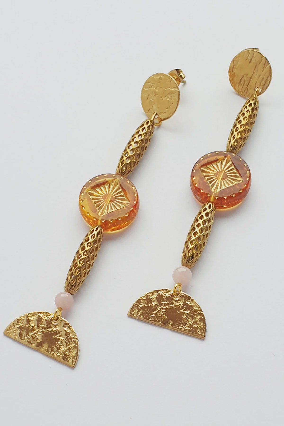 Solstice Earrings - Topaz