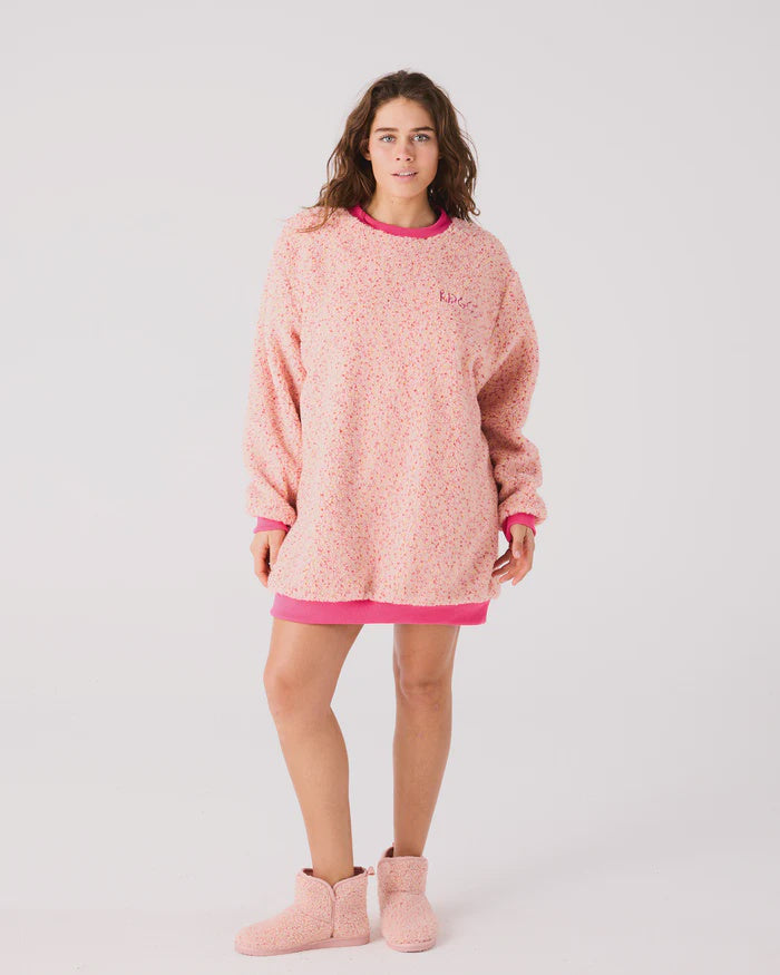 Cupcake Sprinkle Sherpa Oversized Bedtime Sweater