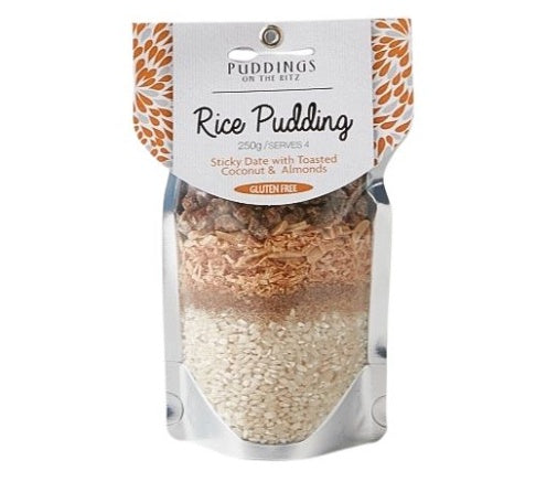 Puddings On The Ritz Sticky Date Coconut and Almond Rice Pudding 250g